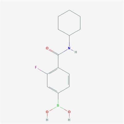(4-(Cyclohexylcarbamoyl)-3-fluorophenyl)boronic acid