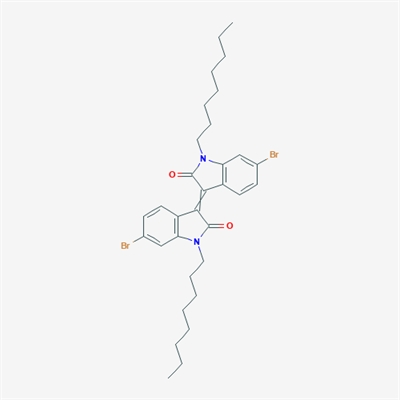 (E)-6-bromo-3-(6-bromo-1-octyl-2-oxoindolin-3-ylidene)-1-octylindolin-2-one