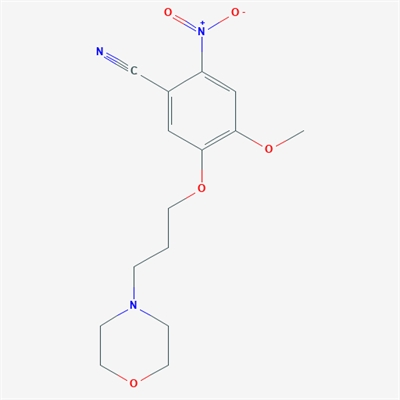 4-Methoxy-5-(3-morpholinopropoxy)-2-nitrobenzonitrile