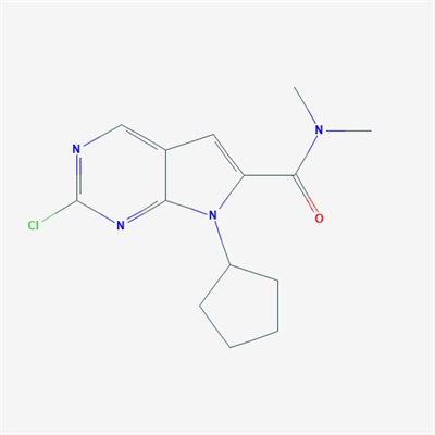 2-Chloro-7-cyclopentyl-N,N-dimethyl-7H-pyrrolo[2,3-d]pyrimidine-6-carboxamide