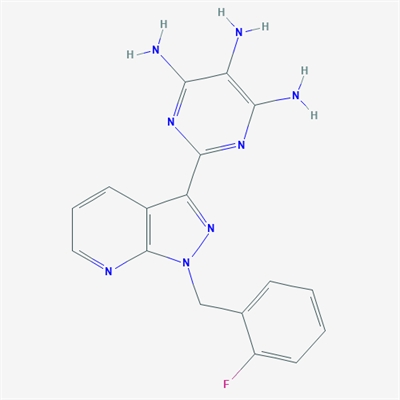 2-(1-(2-Fluorobenzyl)-1H-pyrazolo[3,4-b]pyridin-3-yl)pyrimidine-4,5,6-triamine