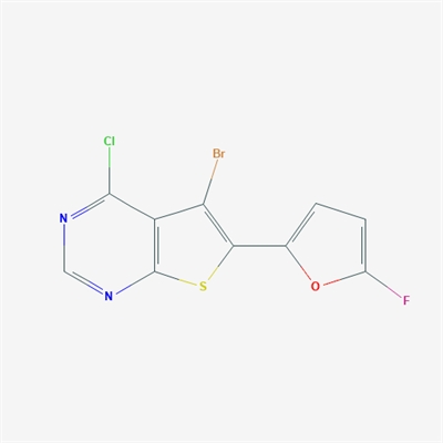 5-Bromo-4-chloro-6-(5-fluorofuran-2-yl)thieno[2,3-d]pyrimidine