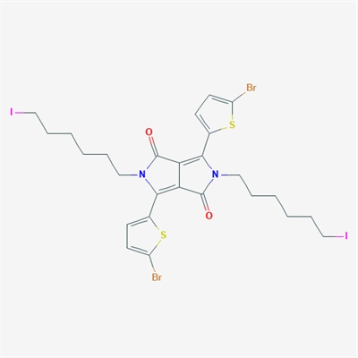 1,4-Bis(5-bromothiophen-2-yl)-2,5-bis(6-iodohexyl)pyrrolo[3,4-c]pyrrole-3,6-dione