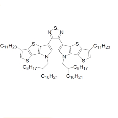 12,13-bis(2- octyldodecyl)-3,9- diundecyl-12,13- dihydro- [1,2,5]thiadiazolo[3,4- e]thieno[2'',3'':4',5']thie no[2',3':4,5]pyrrolo[3,2- g]thieno[2',3':4,5]thien o[3,2-b]indole