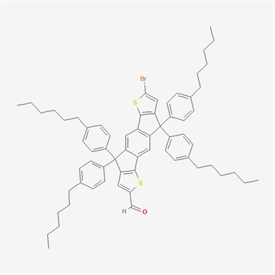 s-Indaceno[1,2-b:5,6-b']dithiophene-2-carboxaldehyde, 7-bromo-4,4,9,9-tetrakis(4-hexylphenyl)-4,9-dihydro-