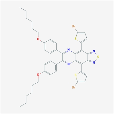 4,9-Bis(5-bromothiophen-2-yl)-6,7-bis(4-hexoxyphenyl)-[1,2,5]thiadiazolo[3,4-g]quinoxaline